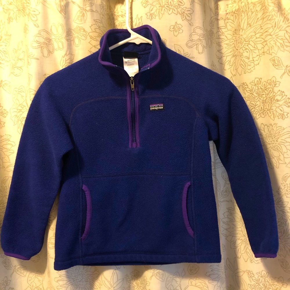 Girls Patagonia 1/4 zip Fleece with pockets